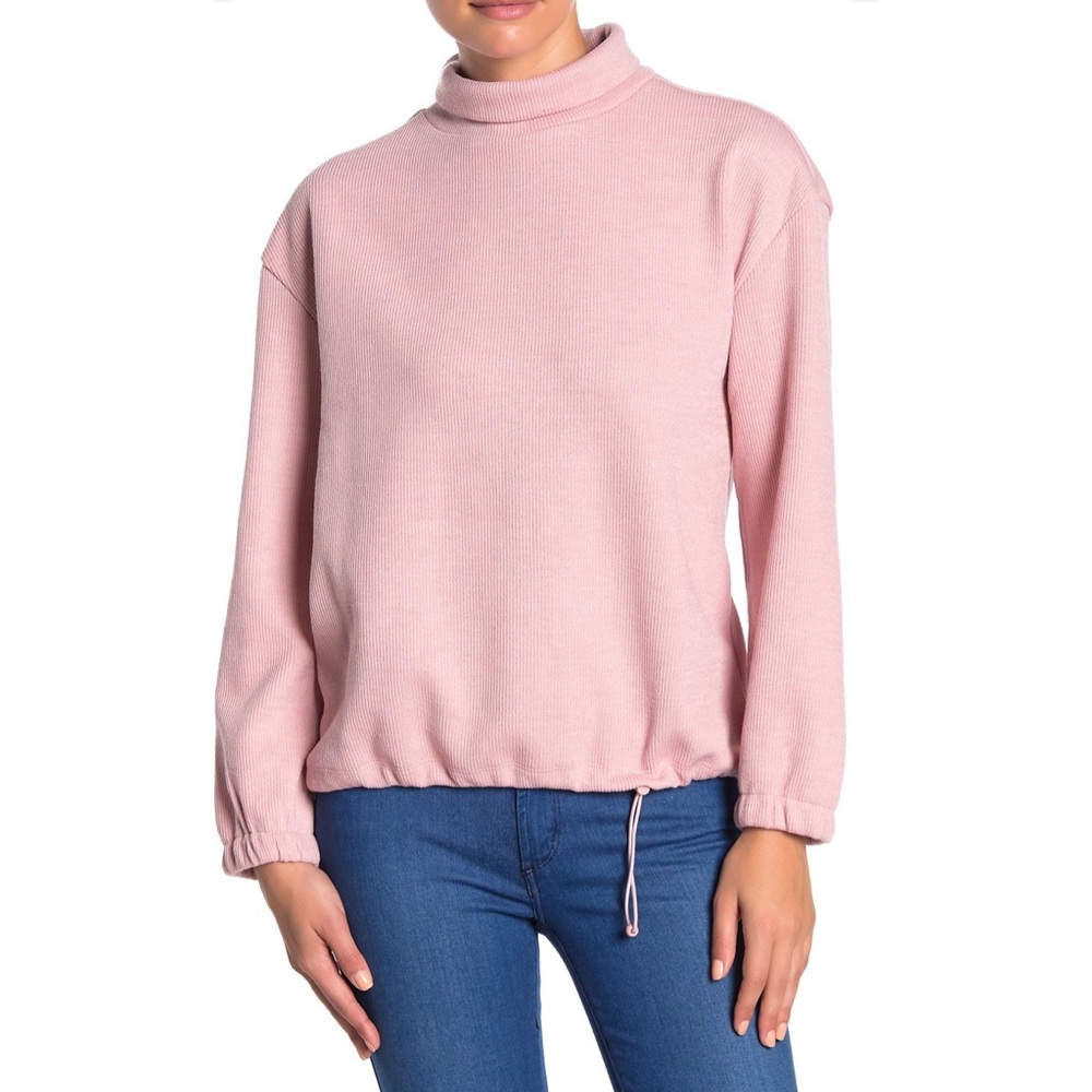 ALKAMY Turtleneck Drawstring Pullover Sweater